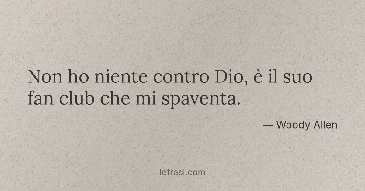 oggi un dio non ho