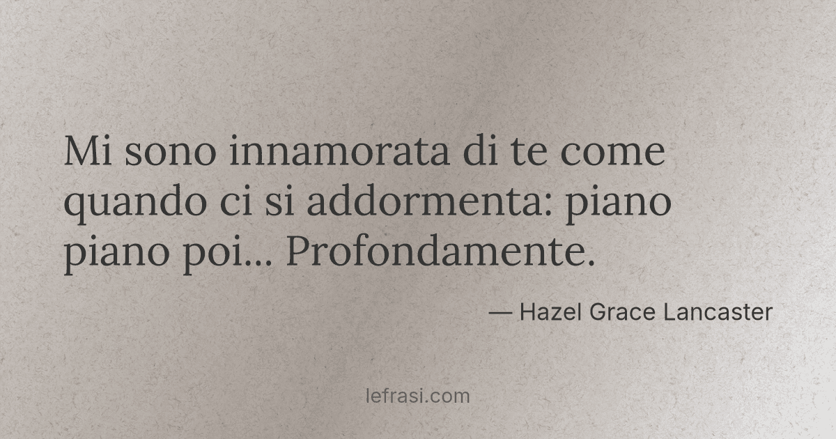 Mi Sono Innamorata Di Te Come Quando Ci Si Addormenta