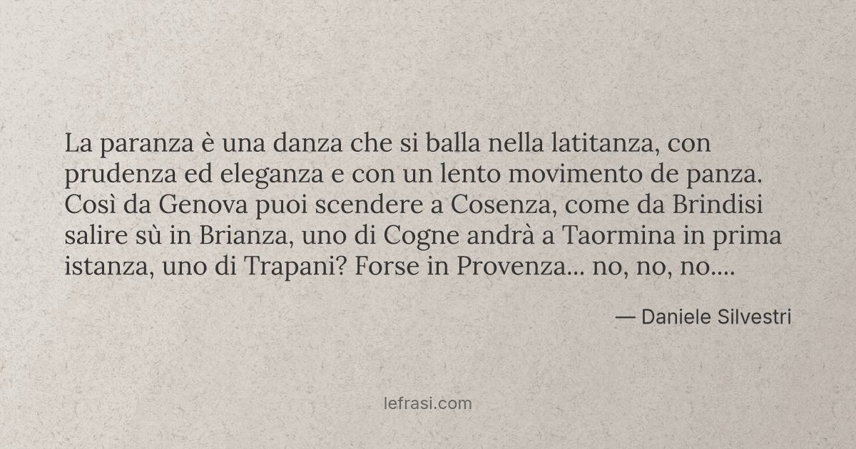 La paranza è una danza che