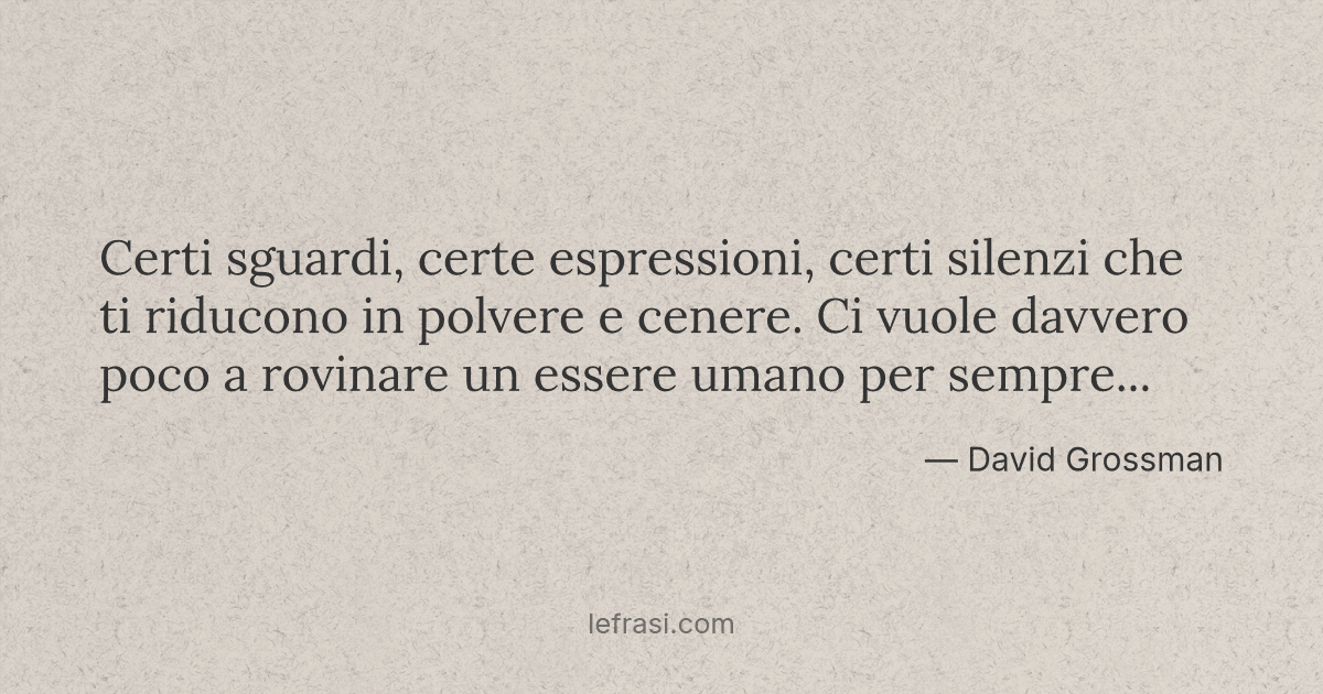il lirismo di certe espressioni