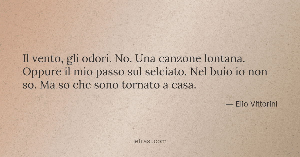 Il vento gli odori No Una canzone lontana Oppure il mio