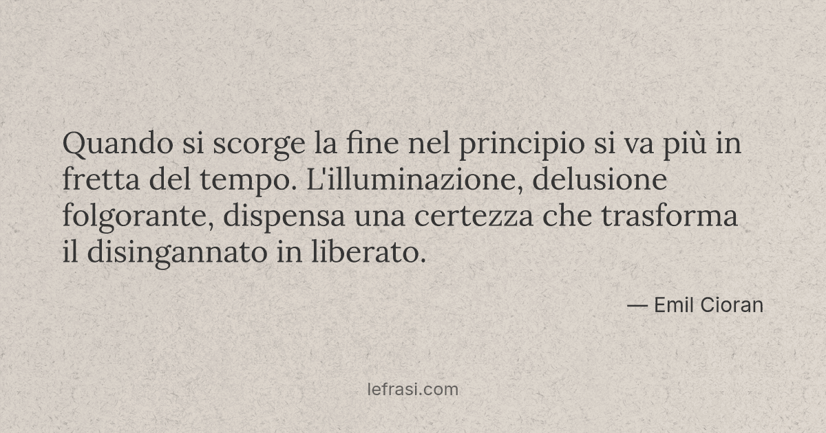senza principio e fine nel tempo
