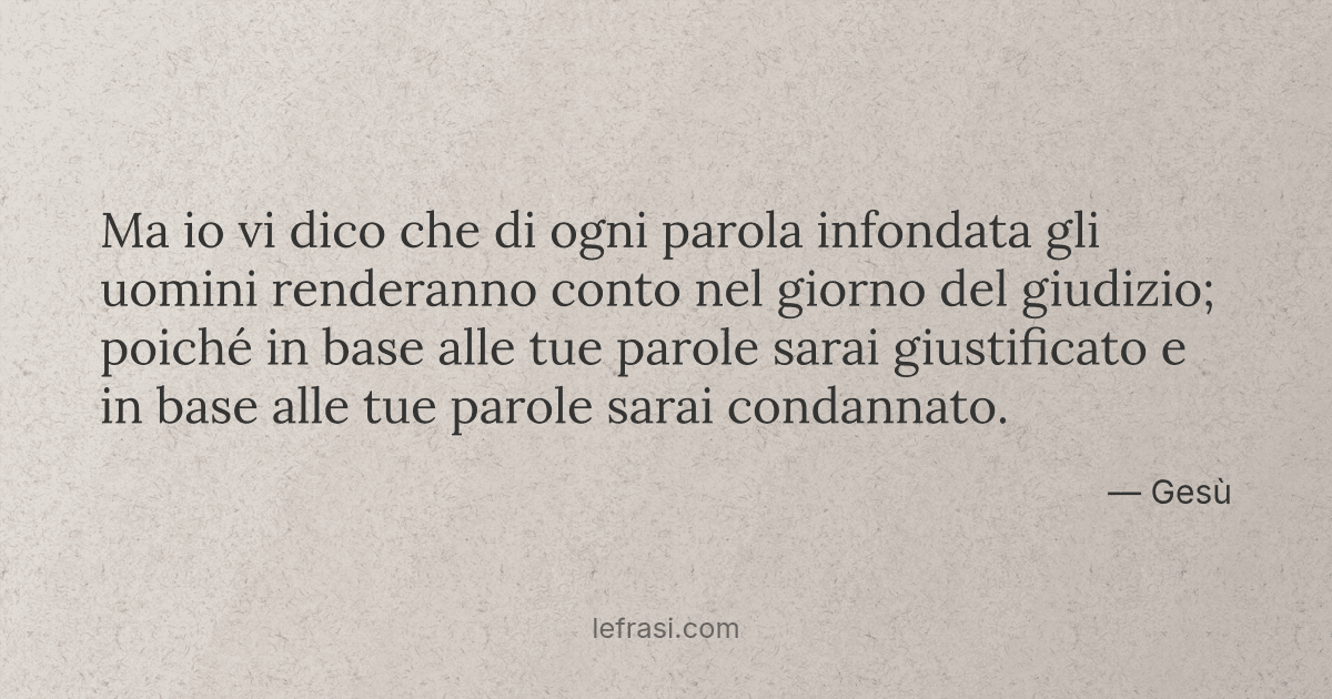 Ma io vi dico che di