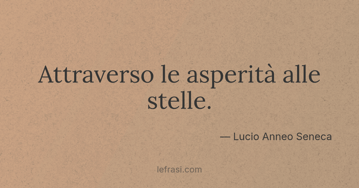 Attraverso Le Asperità Sino Alle Stelle