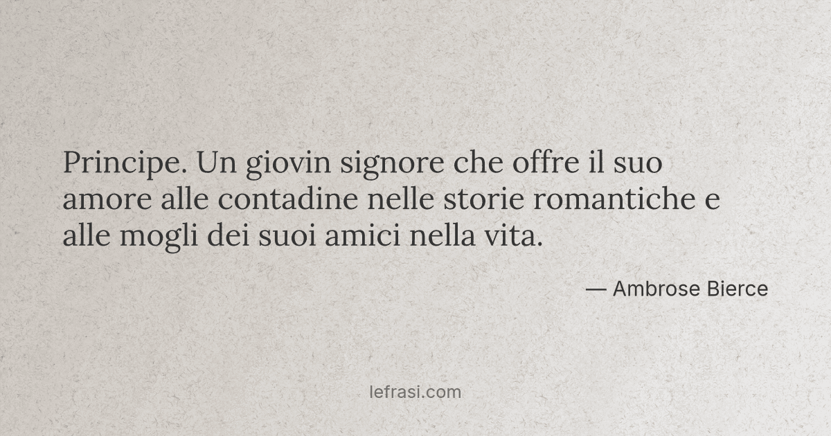 Principe Un Giovin Signore Che Offre Il Suo Amore Alle C