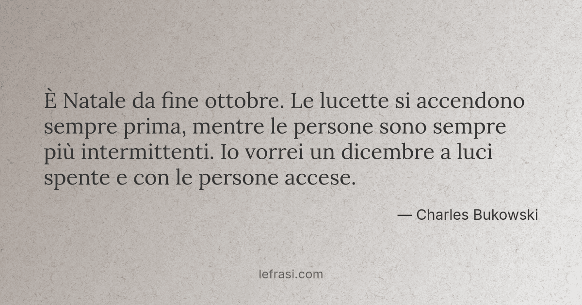 E Natale Da Fine Ottobre Le Lucette Si Accendono Sempre