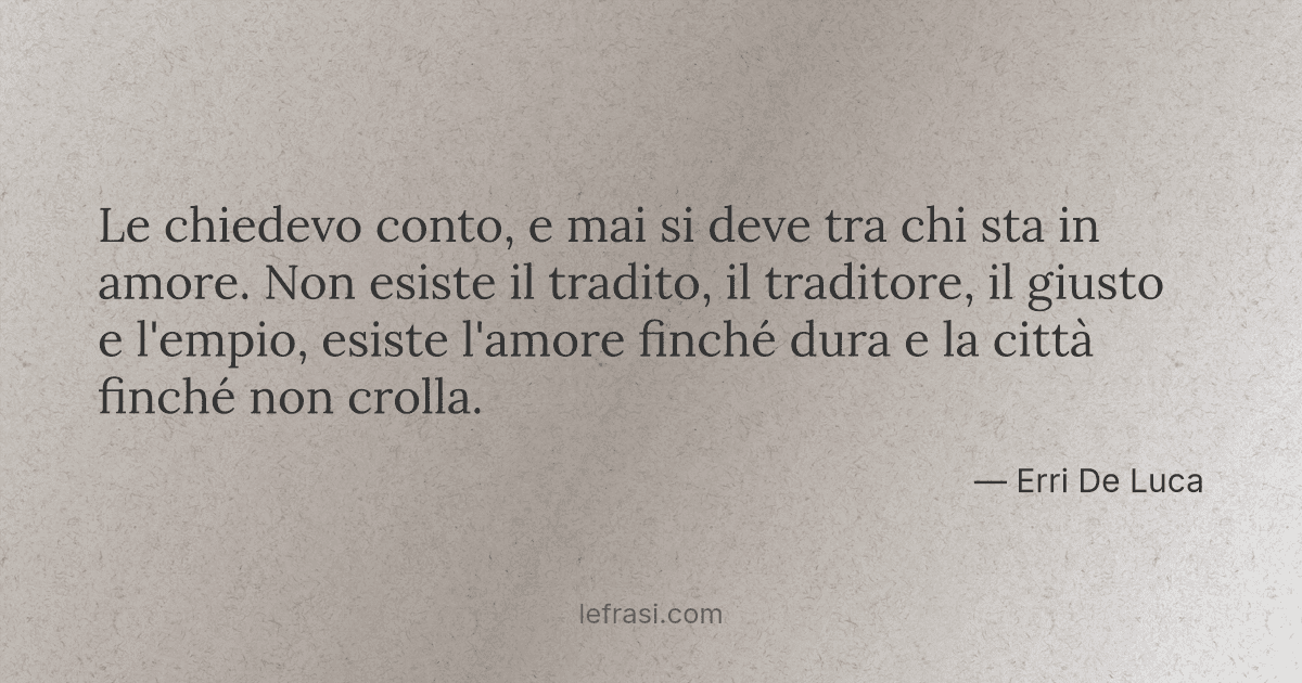 Le Chiedevo Conto E Mai Si Deve Tra Chi Sta In Amore No