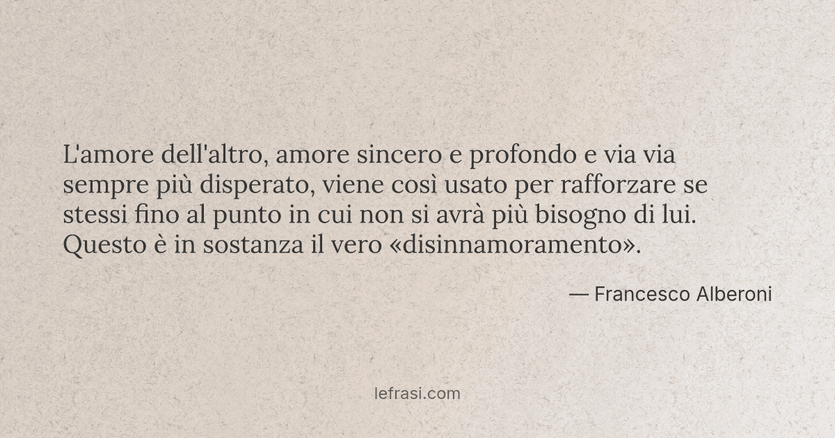 L Amore Dell Altro Amore Sincero E Profondo E Via Via Se