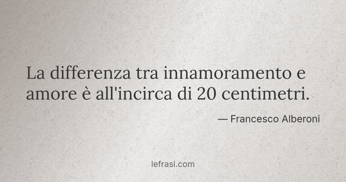 Canzone Differenza Tra Amore E Innamoramento