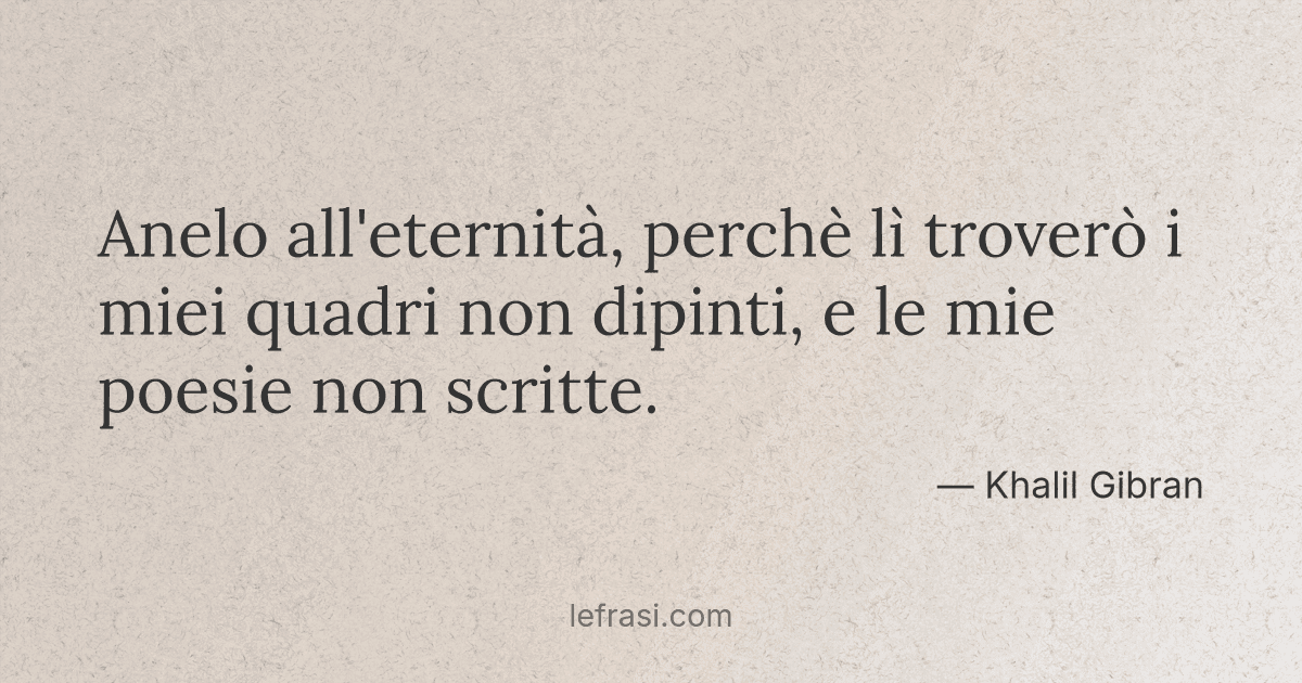 Anelo All Eternita Perche Li Trovero I Miei Quadri N