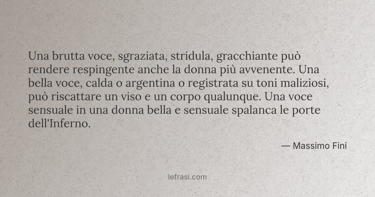 Una Brutta Voce Sgraziata Stridula Gracchiante Puo Re