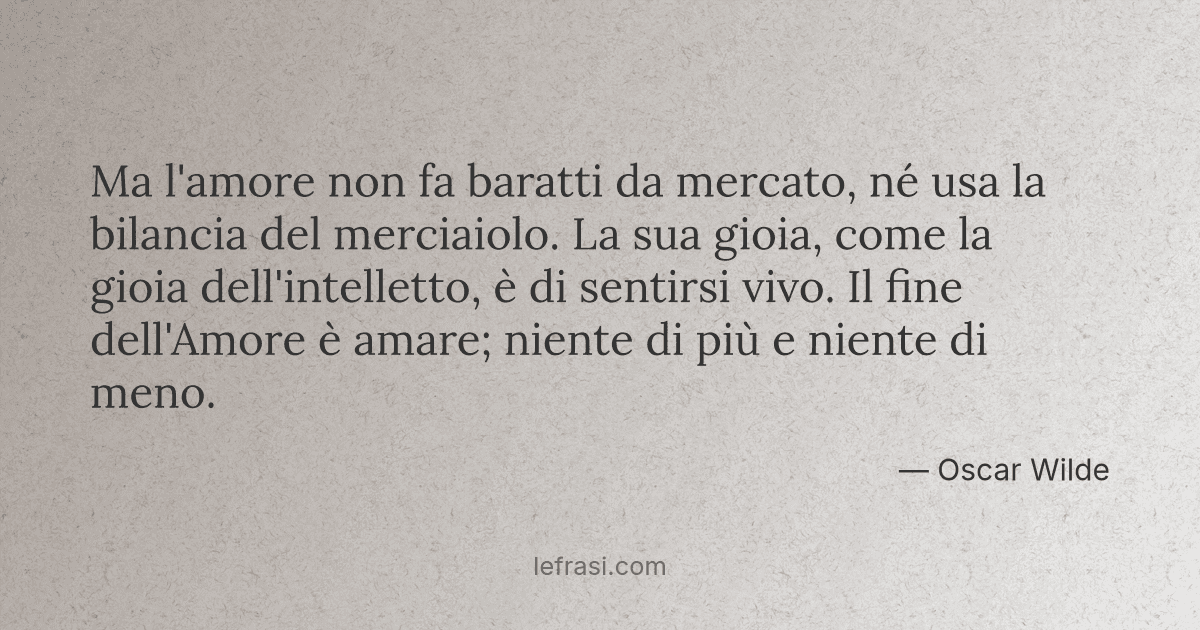 Ma L Amore Non Fa Baratti Da Mercato Ne Usa La Bilancia