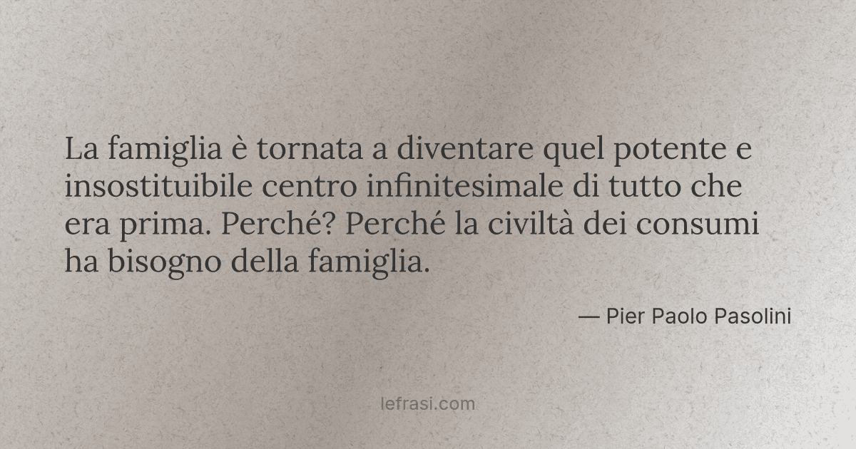 La Famiglia E Tornata A Diventare Quel Potente E Insosti