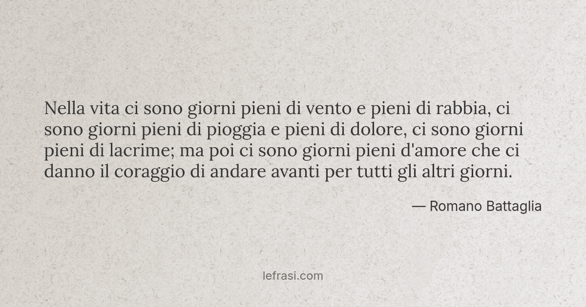 Nella Vita Ci Sono Giorni Pieni Di Vento E Pieni Di Rabbi