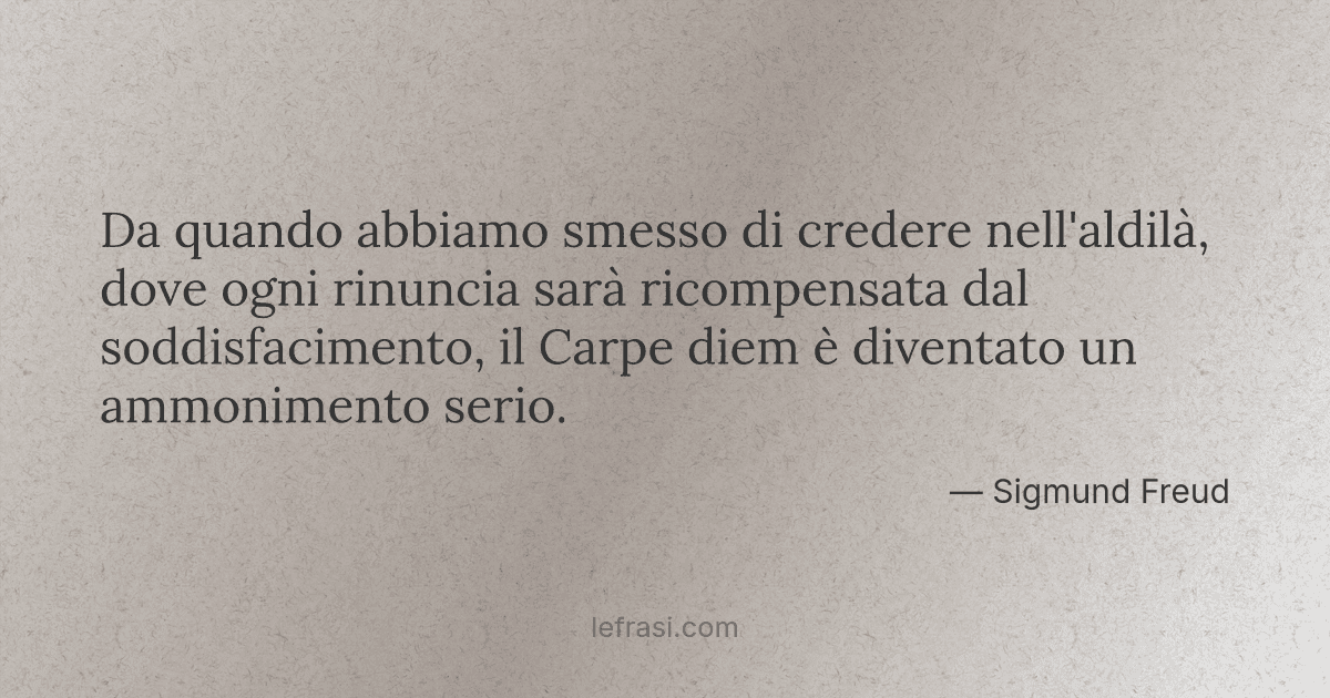 Da Quando Abbiamo Smesso Di Credere Nell Aldila Dove Og