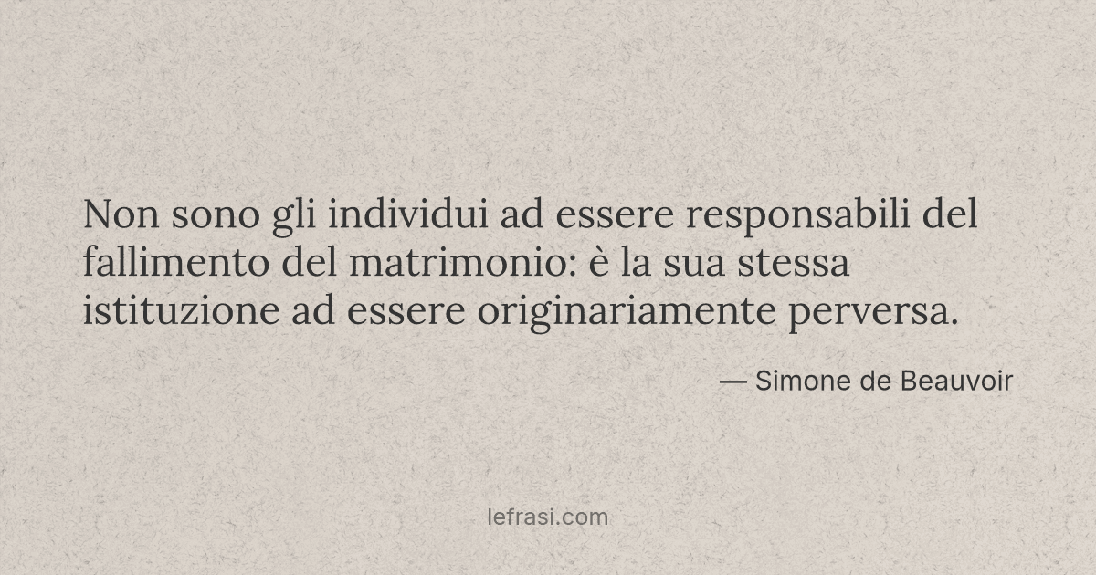 Non Sono Gli Individui Ad Essere Responsabili Del Fallime