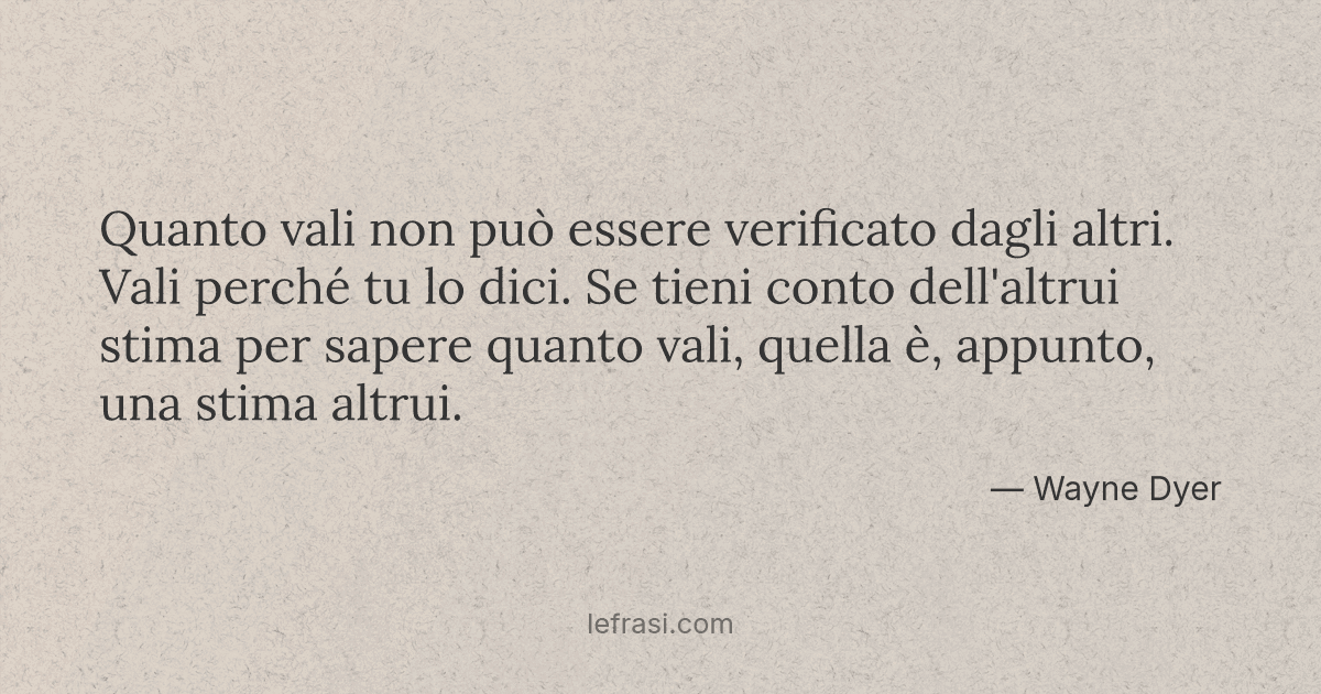 Non Far Dipendere La Tua Felicità Dagli Altri